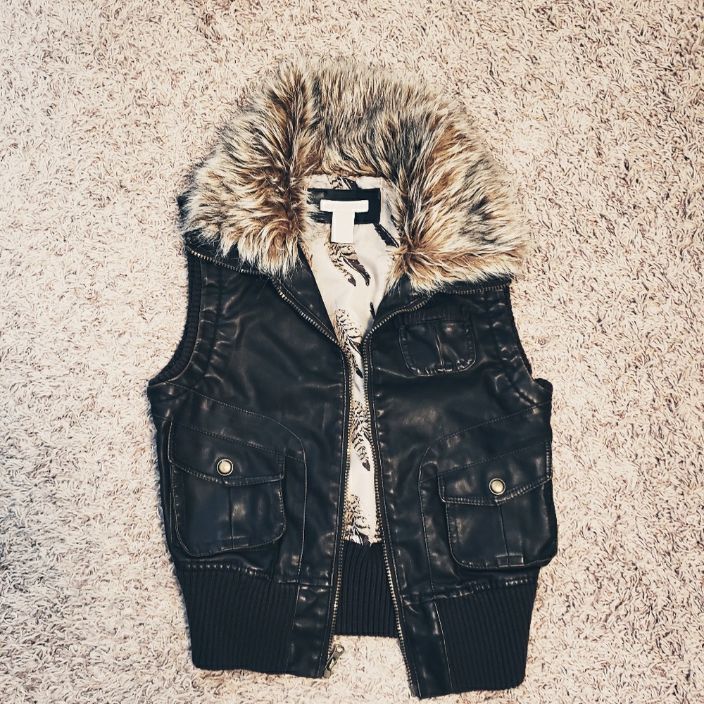 Rustic fur vest